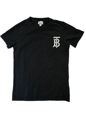Burberry Black Short Sleeve Logo Tee